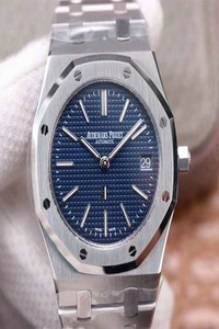 Replica Audemars Piguet Royal Oak Jumbo Extra-Thin 15202ST.OO.1240ST.01 ZF Factory Blue Dial